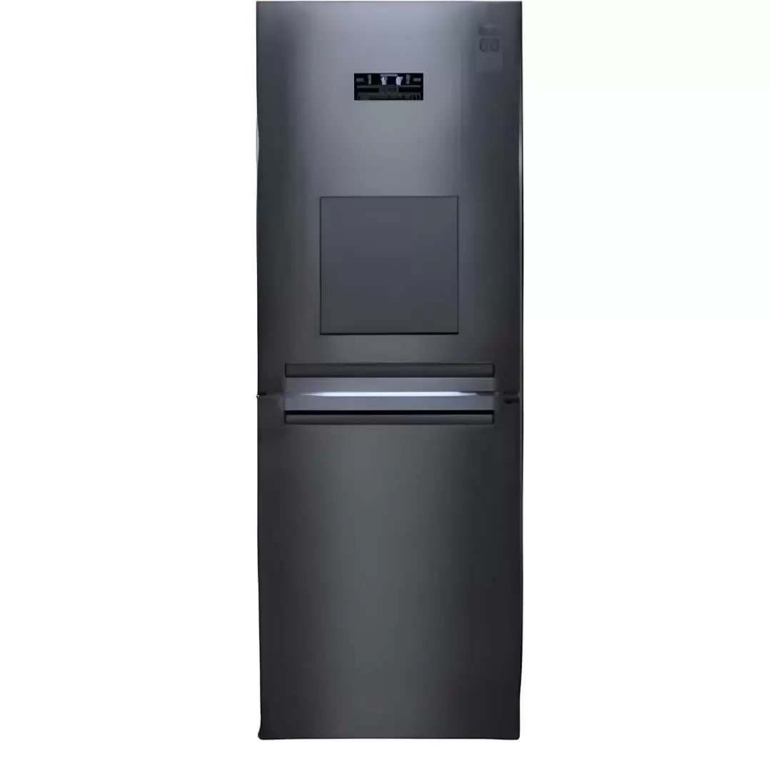 یخچال فریزر کمبی عرض 70 ((هوم باردار)) روسو-ROSSO استیل خش دار کلور(V02) کد:022085 